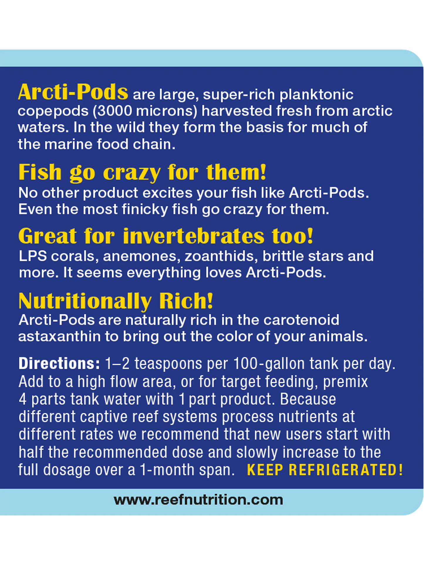 ARCTI-PODS® (6oz.) - Reef Nutrition